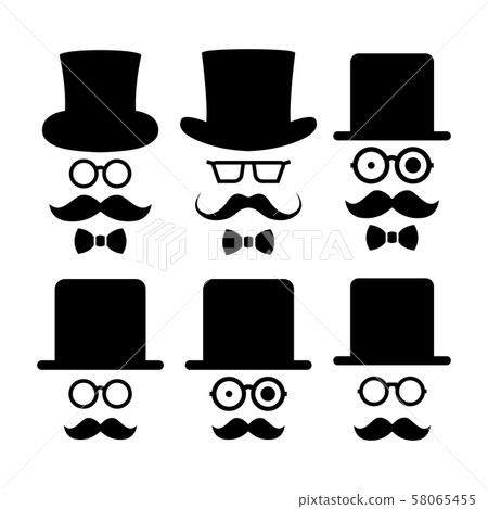 Set of stick figures, vector illustration. Set of stick figures, vector illustration. 58065455