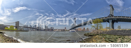 manhattan bridge view from dumbo manhattan bridge view from dumbo 58065539