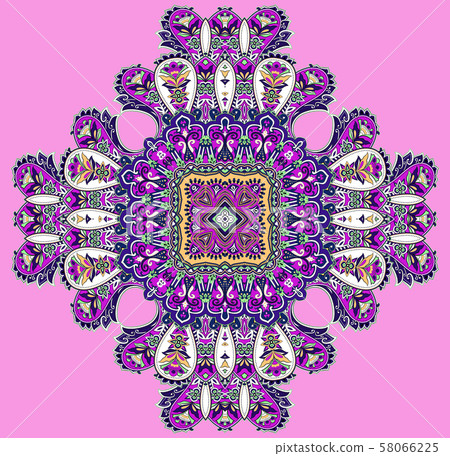 Traditional paisley pattern 58066225