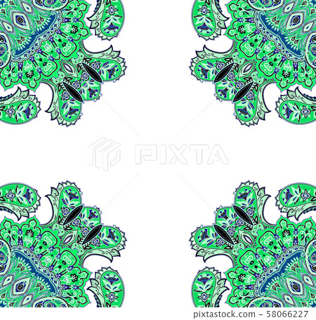 Traditional paisley pattern 58066227