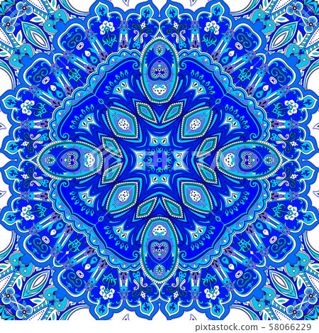 Traditional paisley pattern 58066229