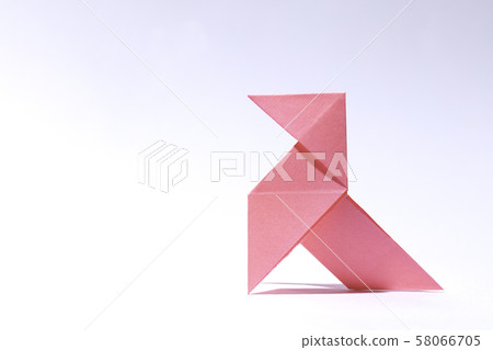 pink paper bird origami pink paper bird origami 58066705