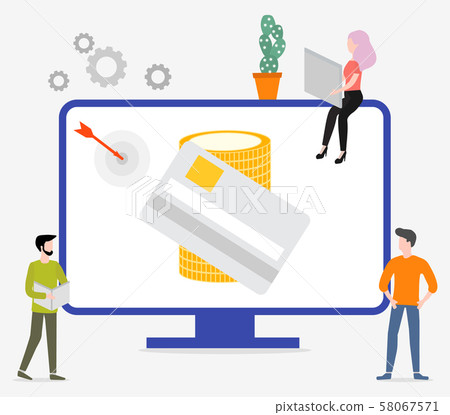 People using online banking service Finance People using online banking service Finance 58067571