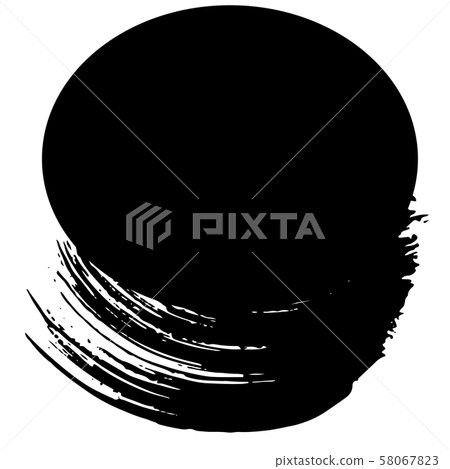 Vector Abstract black brush curl. Black and white engraved ink art. Isolated brush splash Vector Abstract black brush curl. Black and white engraved ink art. Isolated brush splash 58067823