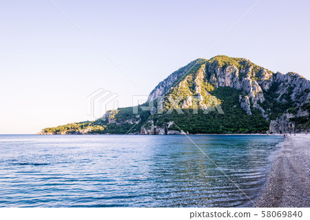 Beach near city of Olympos 58069840
