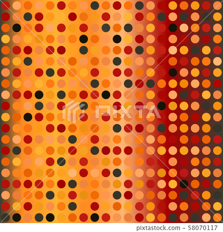 Glowing polka dot pattern. Seamless vector 58070117