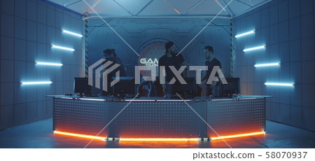 Gaming team winning at tournament Gaming team winning at tournament 58070937