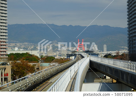 A view of Mt. Rokko from Rokko Island A view of Mt. Rokko from Rokko Island 58071095
