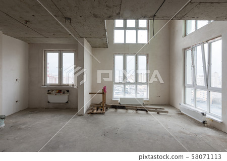 Spacious living room in a new building, with 58071113