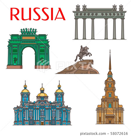 Russian architecture landmarks, Saint Petersburg 58072616