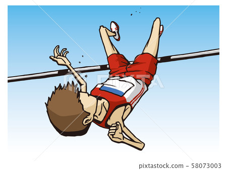 Athletics Men's High Jump Illustration Athletics Men's High Jump Illustration 58073003
