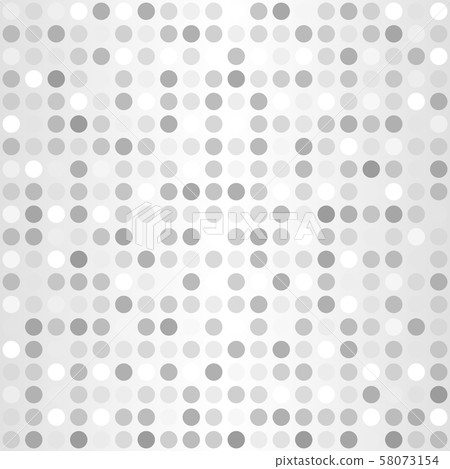 Polka dot pattern. Vector seamless silver - Stock Illustration ...