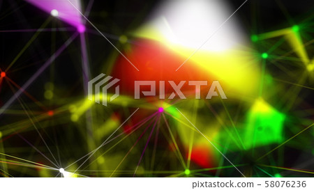 Abstract Polygonal Space Background with Connecting Dots and Lines Abstract Polygonal Space Background with Connecting Dots and Lines 58076236