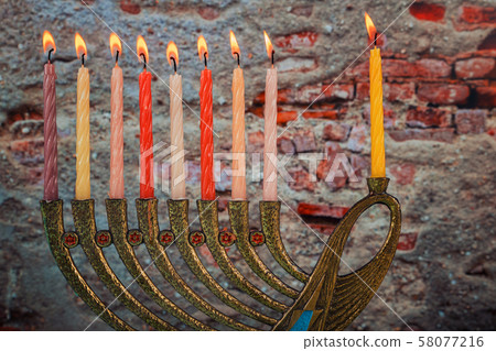 Chanukah Menorah Chanukiah Jewish holiday 58077216