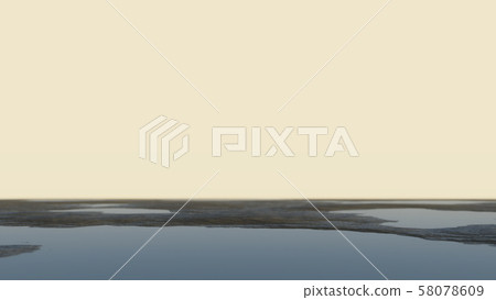 Abstract background. Ground with water against the sky 58078609