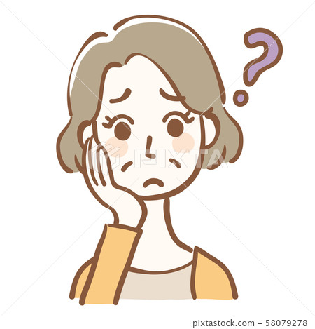想知道中年女人的插圖 想知道中年女人的插圖 58079278