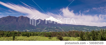 Nature ocean sky mountain 58080589