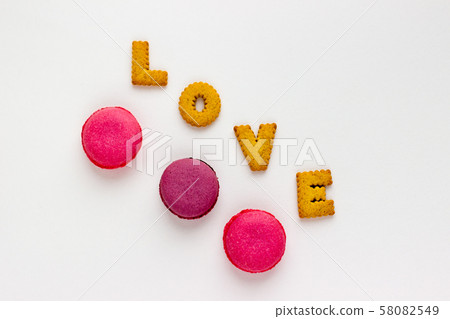 French Pink Macaroons and Love Lettering with Cook 58082549