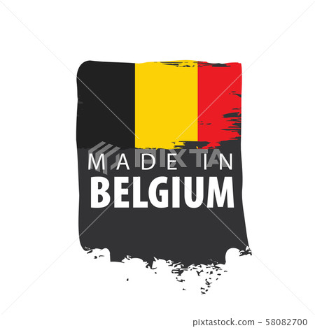 Belgium flag, vector illustration on a white background 58082700
