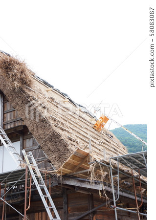 Shirakawago Gassho-zukuri roof Shirakawago Gassho-zukuri roof 58083087