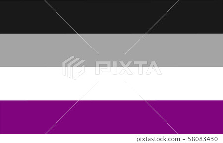 Assexual pride flag - one of the sexual minority 58083430