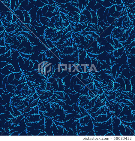 Seamless winter frost pattern. Tile texture with Seamless winter frost pattern. Tile texture with 58083432