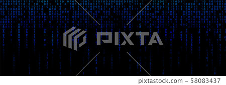 Binary code algorithm background. Computer digital Binary code algorithm background. Computer digital 58083437