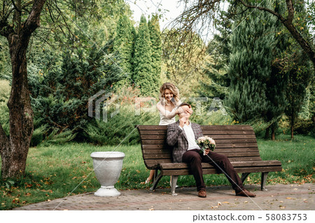 Woman covering eyes his view with hands 58083753