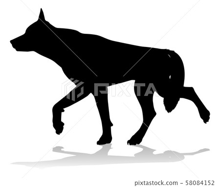 Dog Silhouette Pet Animal Dog Silhouette Pet Animal 58084152