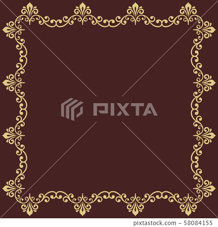 Floral Vector Fine Frame Floral Vector Fine Frame 58084155