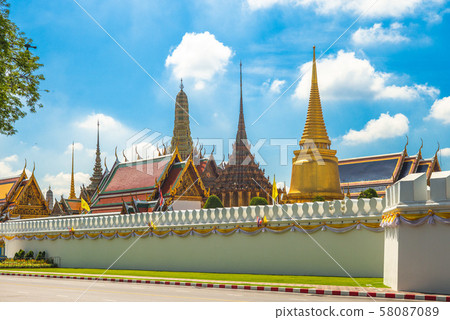grand palace and Wat Phra Kaeo in bangkok, grand palace and Wat Phra Kaeo in bangkok, 58087089