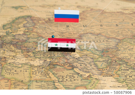 world map with flags world map with flags 58087906