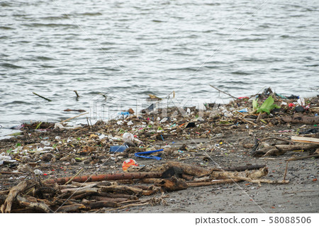 Garbage on Lake Nicaragua 58088506