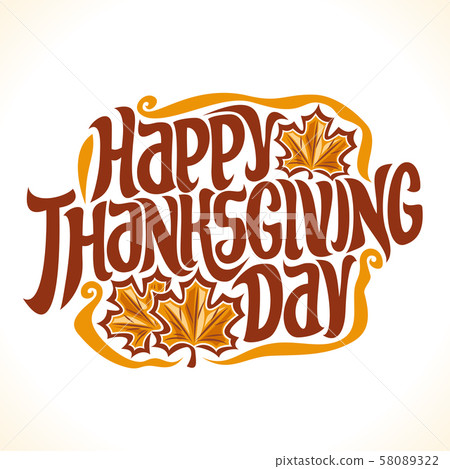 Vector poster for Thanksgiving Vector poster for Thanksgiving 58089322