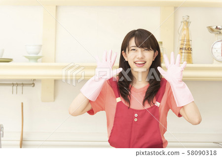 Housework Housework Agent Housekeeper Female Rubber Gloves 58090318