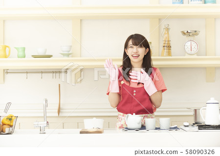 Housework Housework Agent Housekeeper Female Rubber Gloves Housework Housework Agent Housekeeper Female Rubber Gloves 58090326