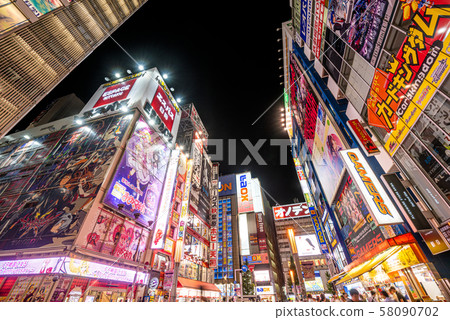 秋葉原的“東京”夜景 秋葉原的“東京”夜景 58090702