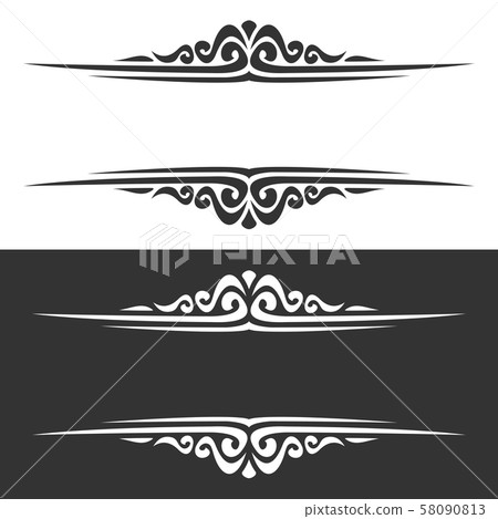 Vector monochrome borders 58090813