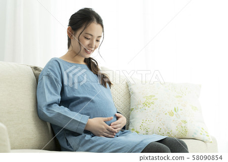 Pregnant woman full month maternity Pregnant woman full month maternity 58090854
