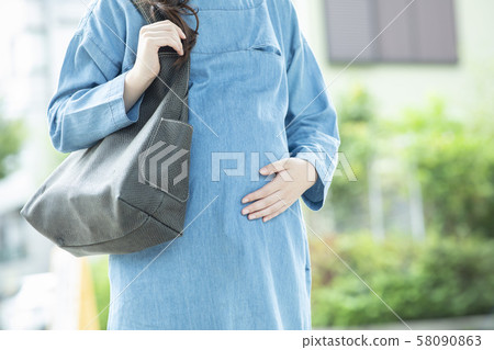 Maternity walk for pregnant women 58090863