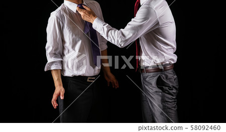 Businessman, fighting, fighting 58092460