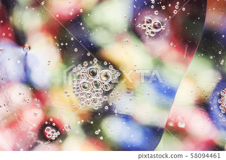 An artful colorful background with bubbles. 58094461