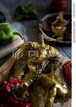 grilled vegetables to prepare Catalan escalivada grilled vegetables to prepare Catalan escalivada 58094558