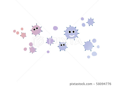 Floating virus dust dust pollutants 58094776