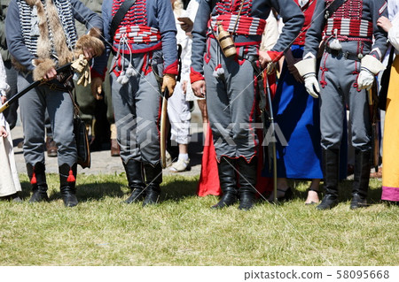 Uniforms and weapons of Russian soldiers in 1812. Uniforms and weapons of Russian soldiers in 1812. 58095668