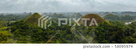 The Chocolate Hills panorama, Bohol, Philippines The Chocolate Hills panorama, Bohol, Philippines 58095974