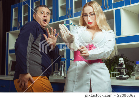 A sick patient does not want a massage, he is A sick patient does not want a massage, he is 58096362