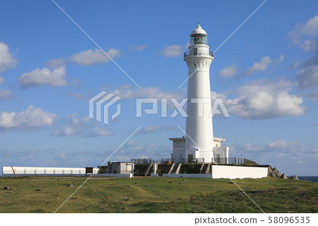 Shiriyazaki Lighthouse and clear sky Shiriyazaki Lighthouse and clear sky 58096535