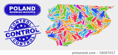 Service Warmian-Masurian Voivodeship Map and Grunge Control Watermarks Service Warmian-Masurian Voivodeship Map and Grunge Control Watermarks 58097057