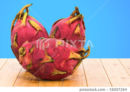 Pitaya or dragon fruits close-up 3d rendering Pitaya or dragon fruits close-up 3d rendering 58097264
